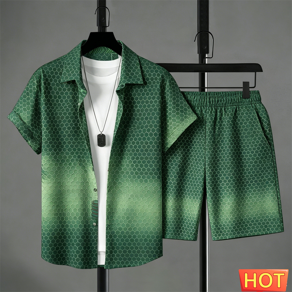 Summer Outfits Man Shirt Set G - огляд і ціна Mens Fashion Style