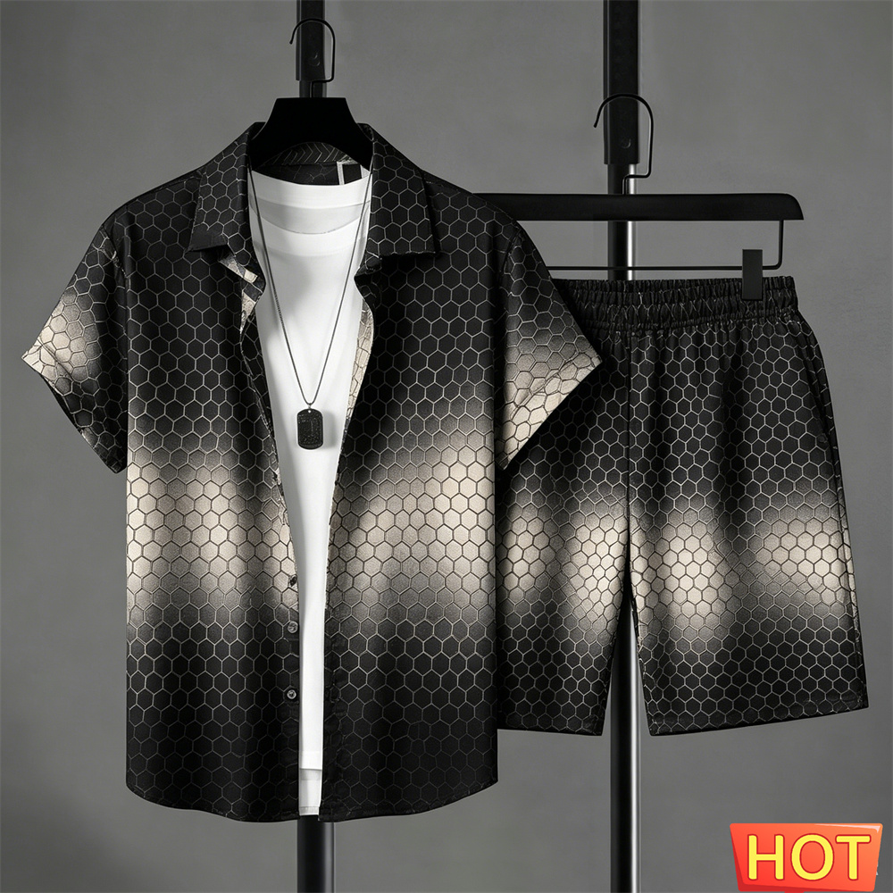 Summer Outfits Man Shirt Set G - огляд і ціна Mens Fashion Style