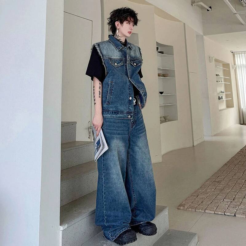 LUZHEN 2026 Summer Denim Two-p - огляд і ціна Mens Fashion Denim