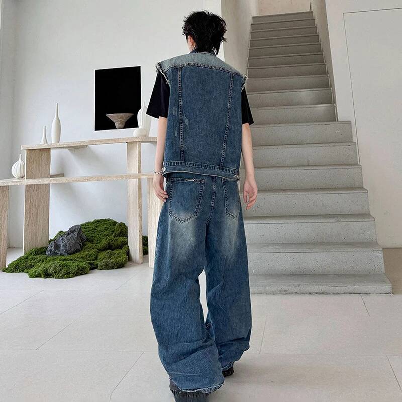 LUZHEN 2026 Summer Denim Two-p - огляд і ціна Mens Fashion Denim