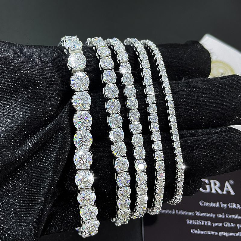 2mm/3mm/4mm/5mm Moissanite Ten - огляд і ціна Men'S Fashion Gold Chain
