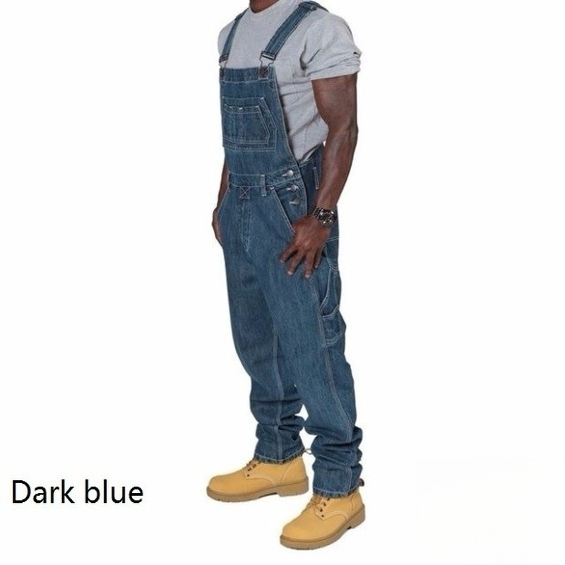 Mens Ripped Denim Overalls wit - огляд і ціна Mens Fashion Denim