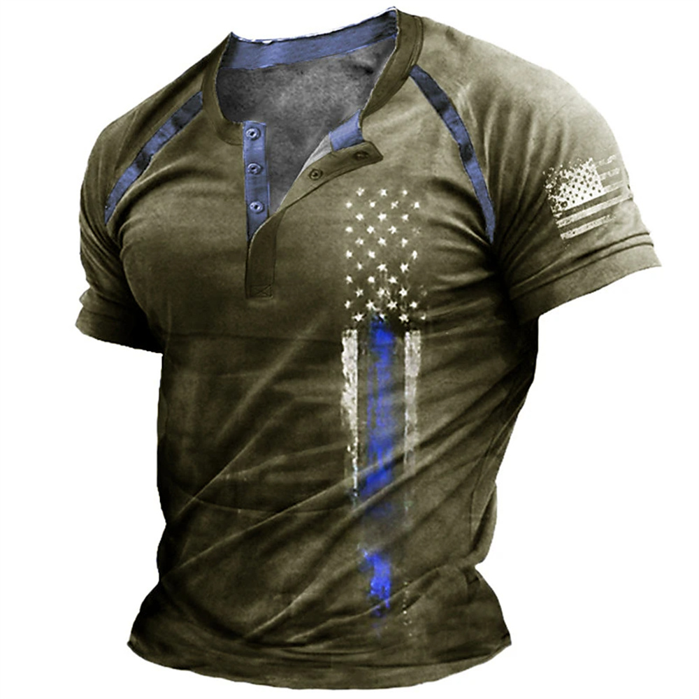 Funny 3D American Flag Print M - огляд і ціна Mens Fashion Style