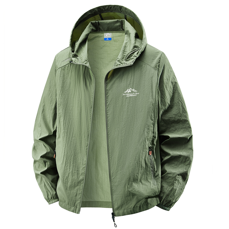Hooded sunscreen clothing summ - огляд і ціна Mens Fashion Bomber Jacket