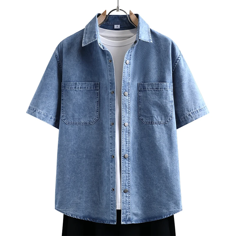 Men's Thin Denim Shirt New Sum - огляд і ціна Mens Fashion Denim