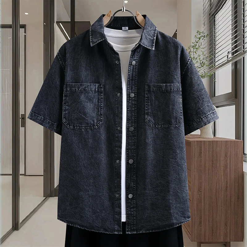 Men's Thin Denim Shirt New Sum - огляд і ціна Mens Fashion Denim
