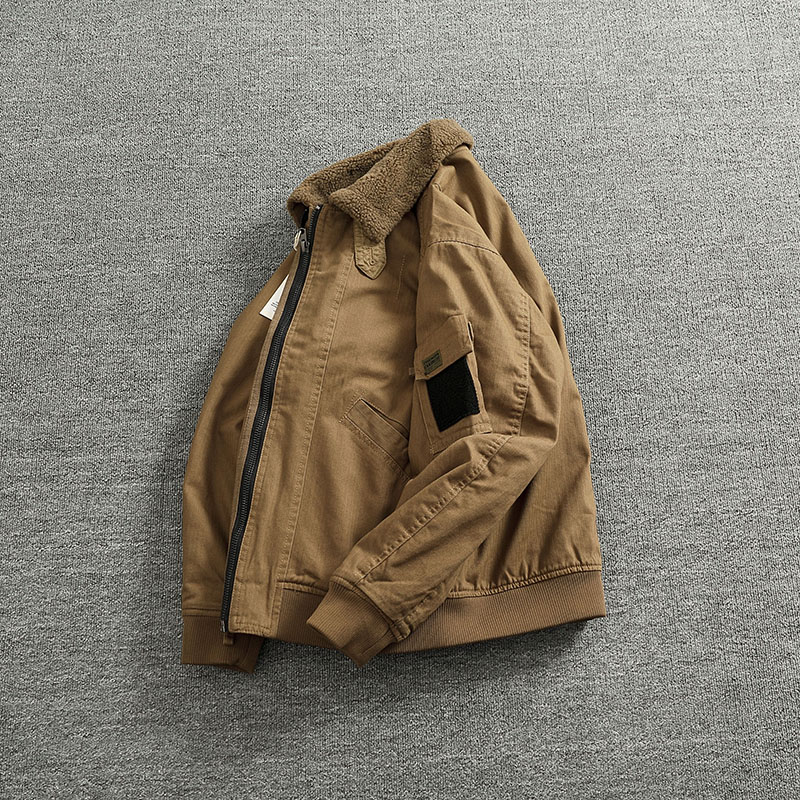 Cargo cotton coat coat imitati - огляд і ціна Mens Fashion Bomber Jacket