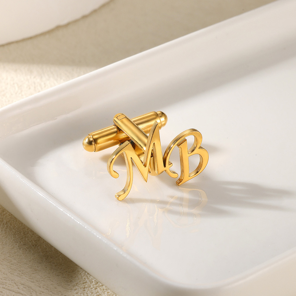 Customized Initial Letter Cuff - огляд і ціна Men'S Fashion Gold Chain