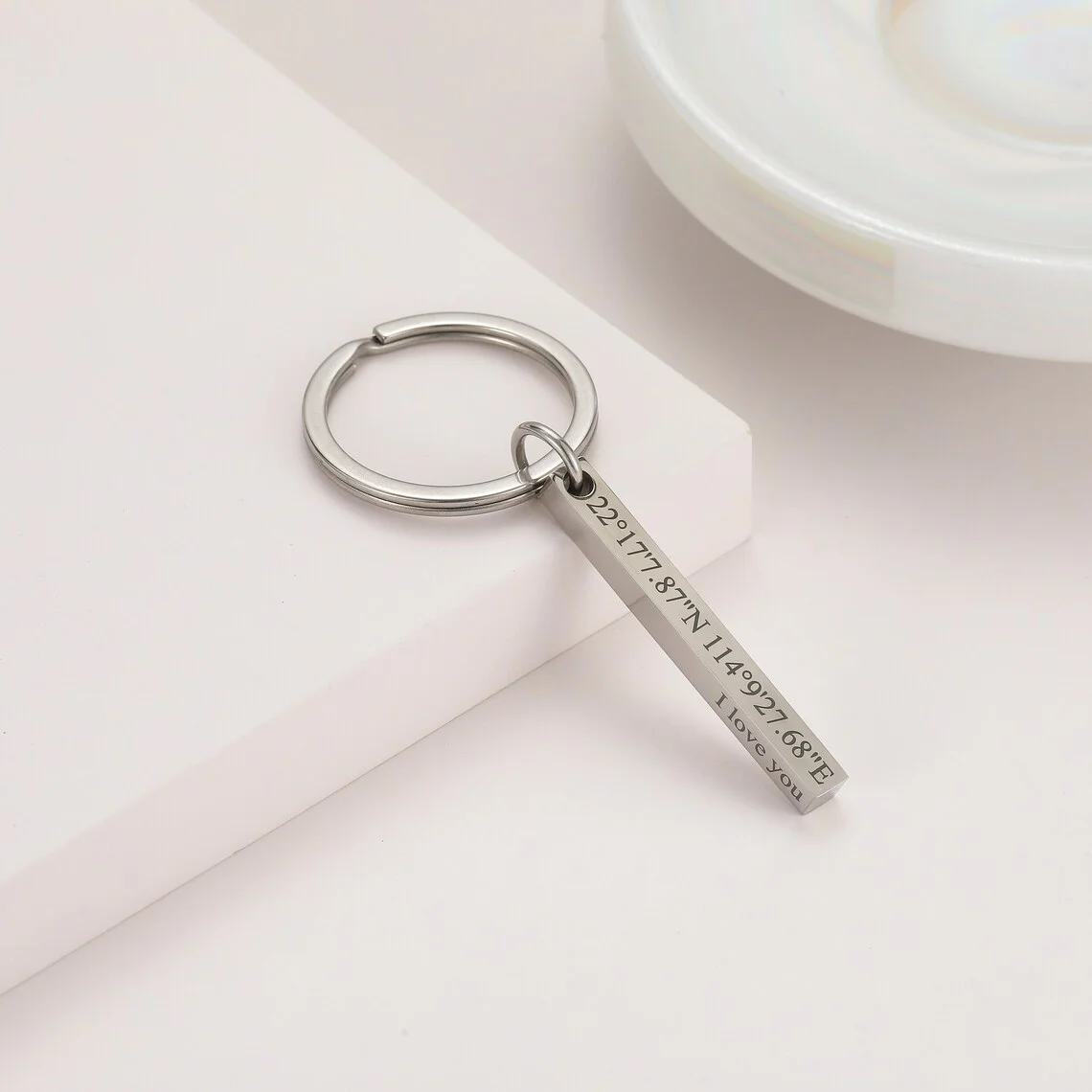 Personalized Engraved Bar Keyc - огляд і ціна Men'S Fashion Gold Chain