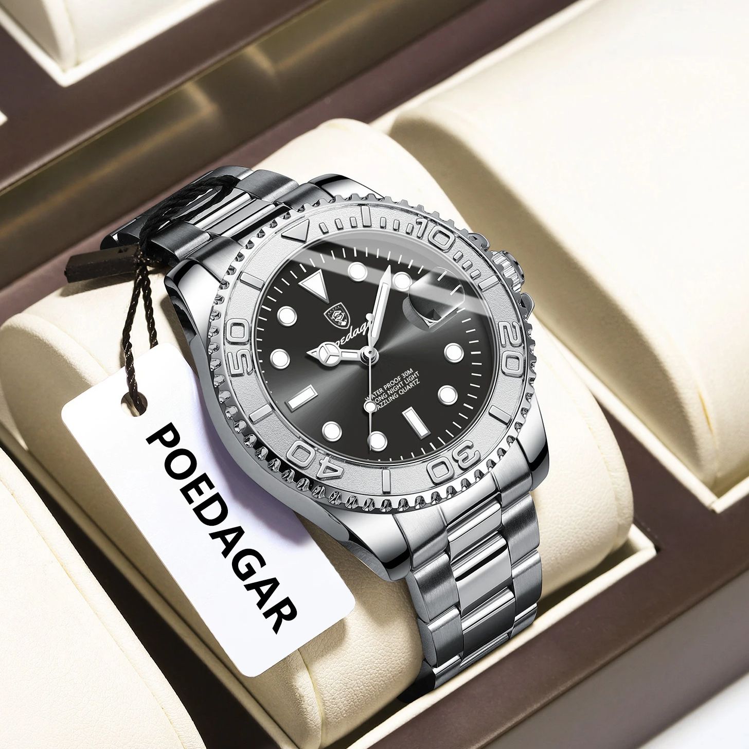 POEDAGAR Trendy Sport Man Watc - огляд і ціна Mens Fashion Bracelet