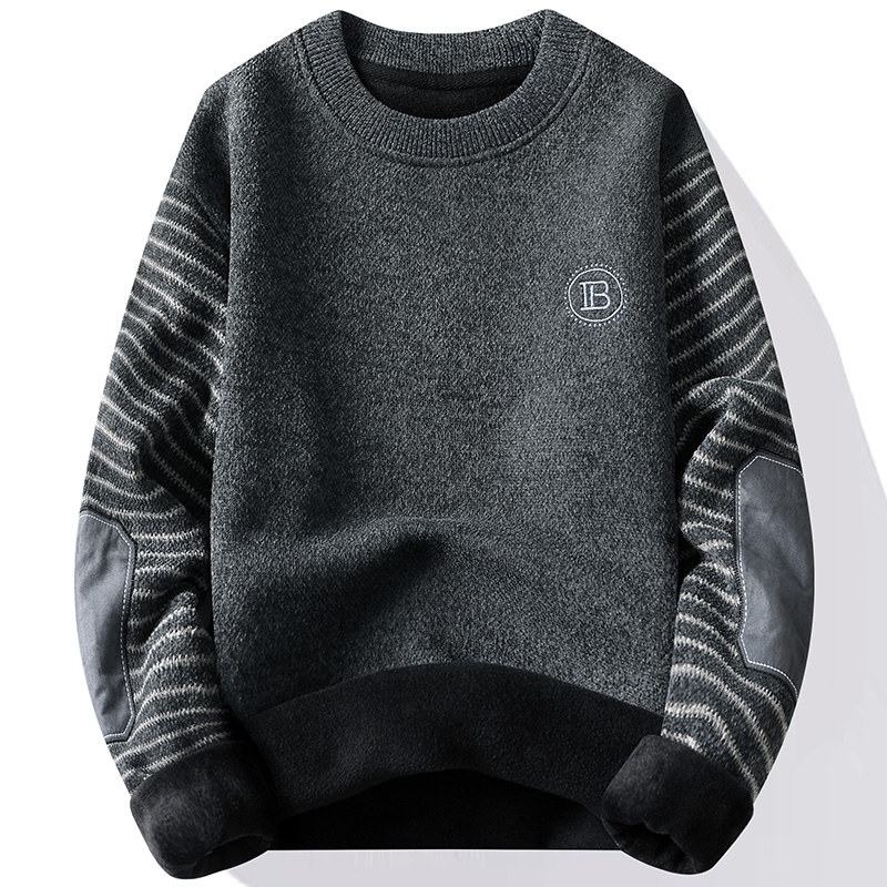 Men's Sweater Patckwork Round  - огляд і ціна Mens Fashion Mullet