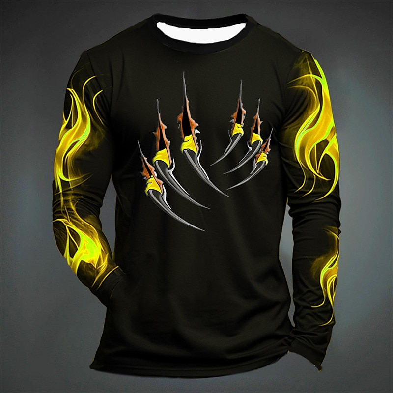 Funny Tiger Print T Shirt For  - огляд і ціна Men'S Fashion Y2K