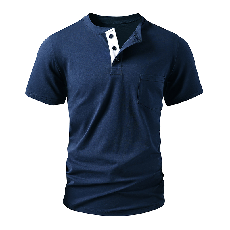 Henley T Shirt Men's EU Size C - огляд і ціна Mens Fashion Streetwear