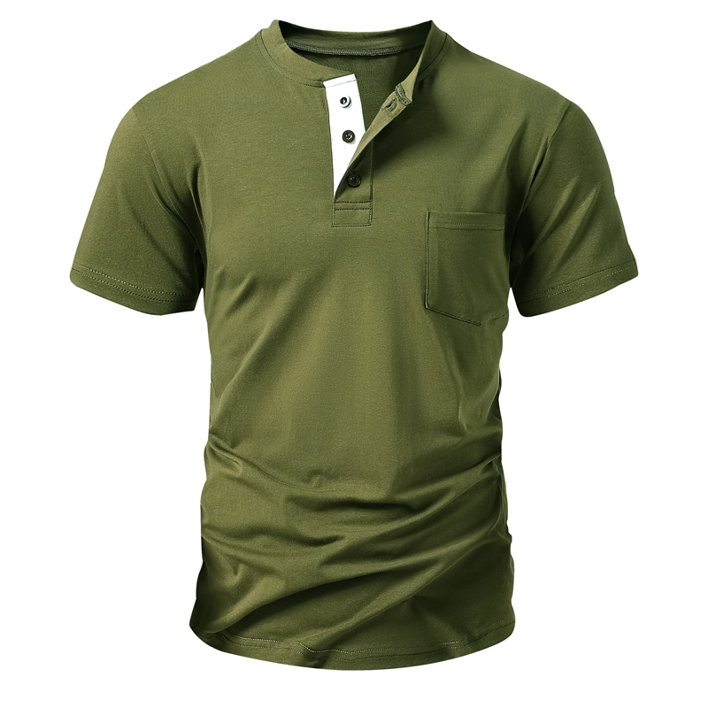 Henley T Shirt Men's EU Size C - огляд і ціна Mens Fashion Streetwear