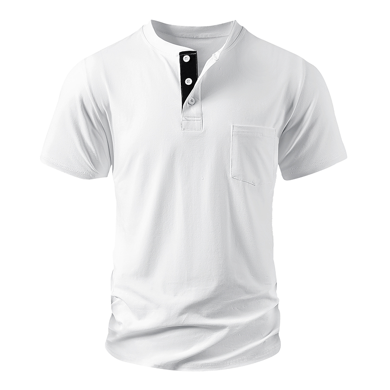 Henley T Shirt Men's EU Size C - огляд і ціна Mens Fashion Streetwear