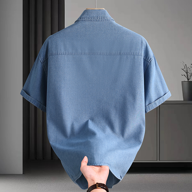 Men's Denim Shirt Summer Fashi - огляд і ціна Mens Fashion Denim