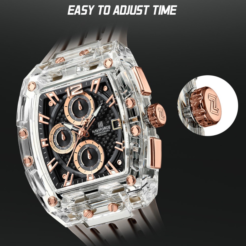 NAVIFORCE Men Chronograph Quar - огляд і ціна Men'S Fashion Box