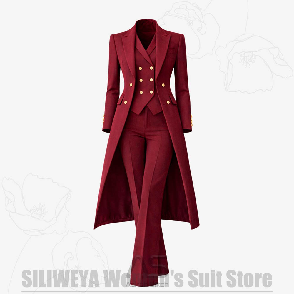 Women's Suit 3 Piece Double Br - огляд і ціна Formal Waistcoat Vest