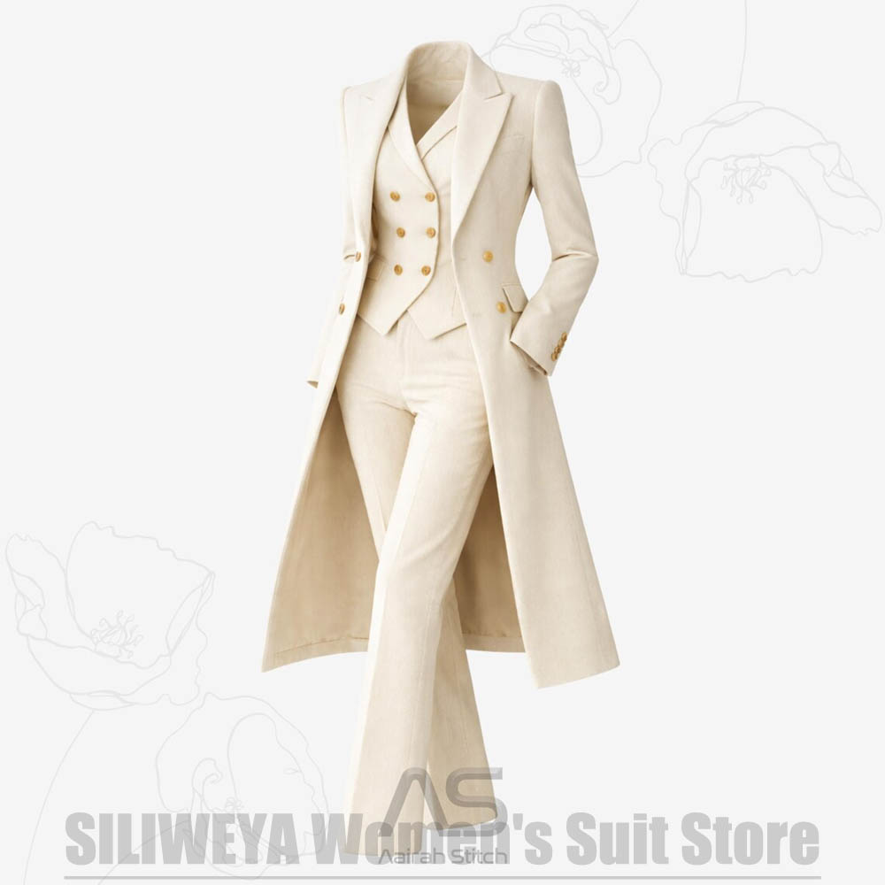 Women's Suit 3 Piece Double Br - огляд і ціна Formal Waistcoat Vest