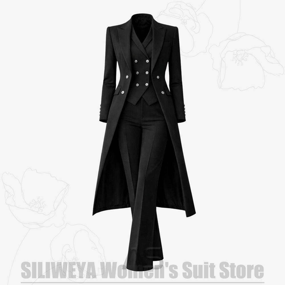 Women's Suit 3 Piece Double Br - огляд і ціна Formal Waistcoat Vest