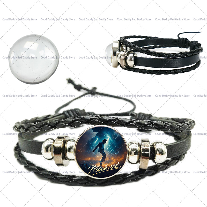 Michael Jackson Weaving Hand R - огляд і ціна Mens Fashion Bracelet