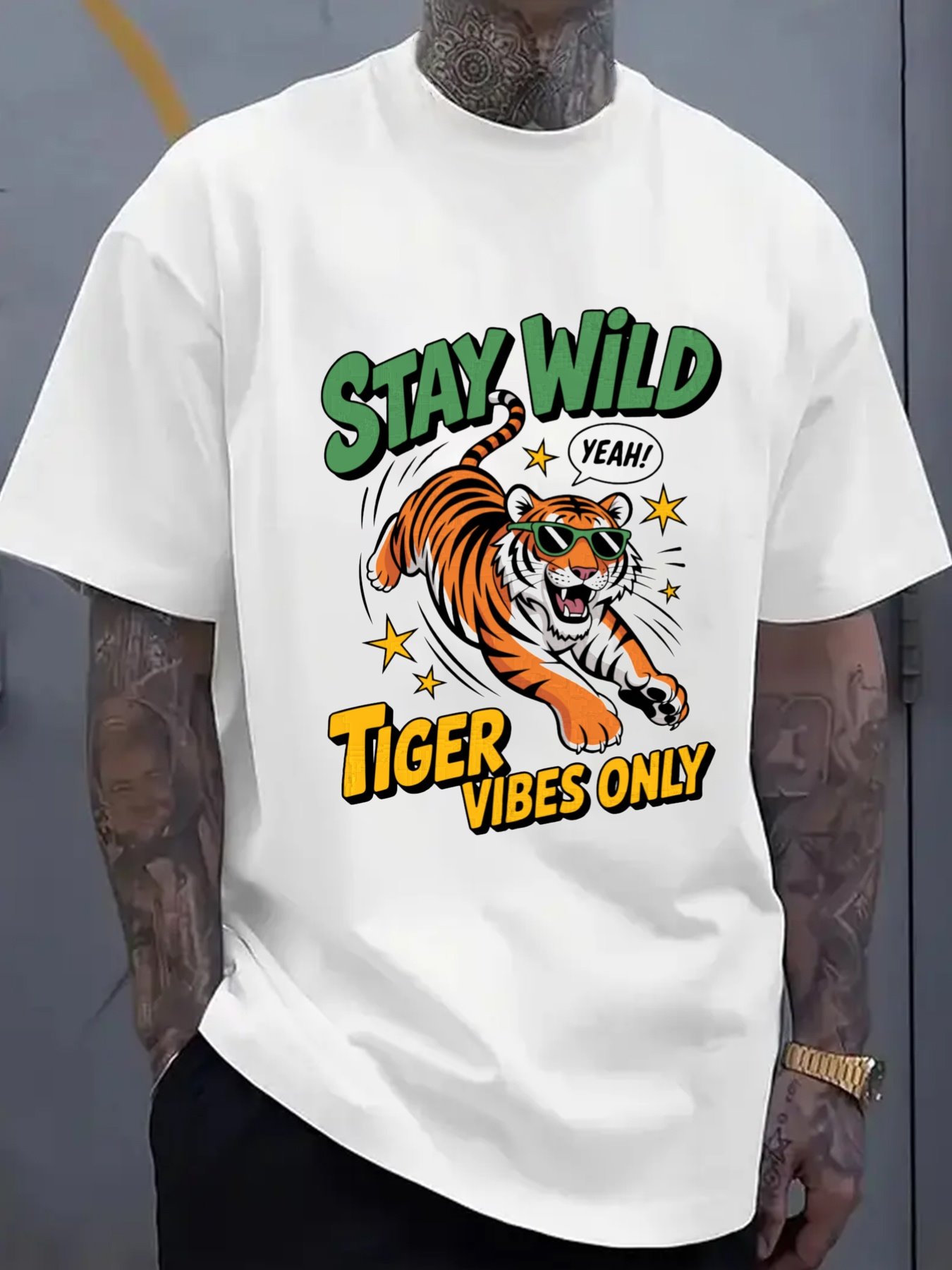Wild Tiger Style Men's T-Shirt - огляд і ціна Men'S Fashion Looks 2026
