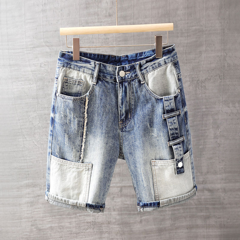 Men's Short Jeans Pants with P - огляд і ціна Men Fashion Jeans