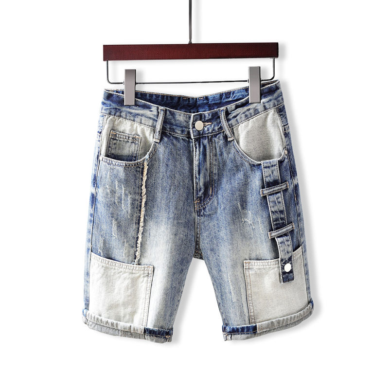 Men's Short Jeans Pants with P - огляд і ціна Men Fashion Jeans