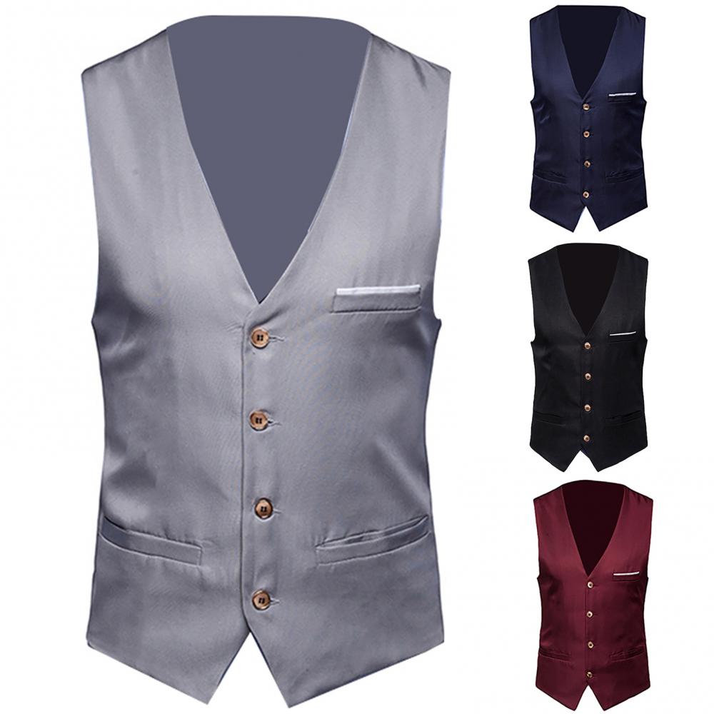 Dress Vests For Men Slim Fits  - огляд і ціна Formal Waistcoat Vest