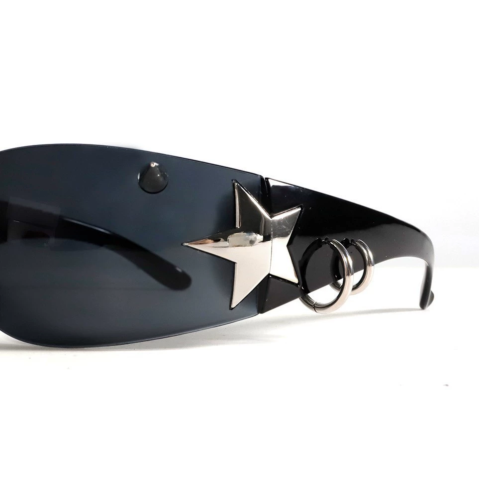 Rivet Punk Metal Star Frame Gl - огляд і ціна Men'S Fashion Y2K