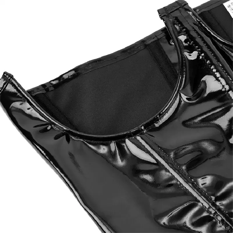Women Mirror Gloss Patent Leat - огляд і ціна Formal Waistcoat Vest