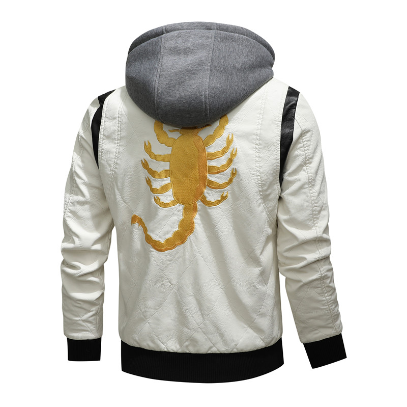 Autumn Winter Bomber Leather J - огляд і ціна Mens Fashion Bomber Jacket