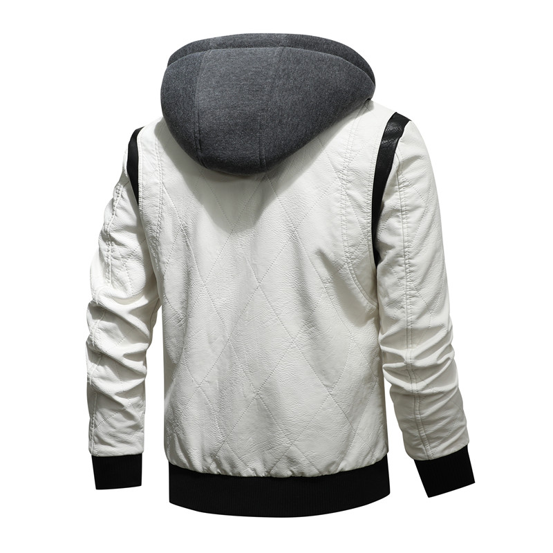 Autumn Winter Bomber Leather J - огляд і ціна Mens Fashion Bomber Jacket