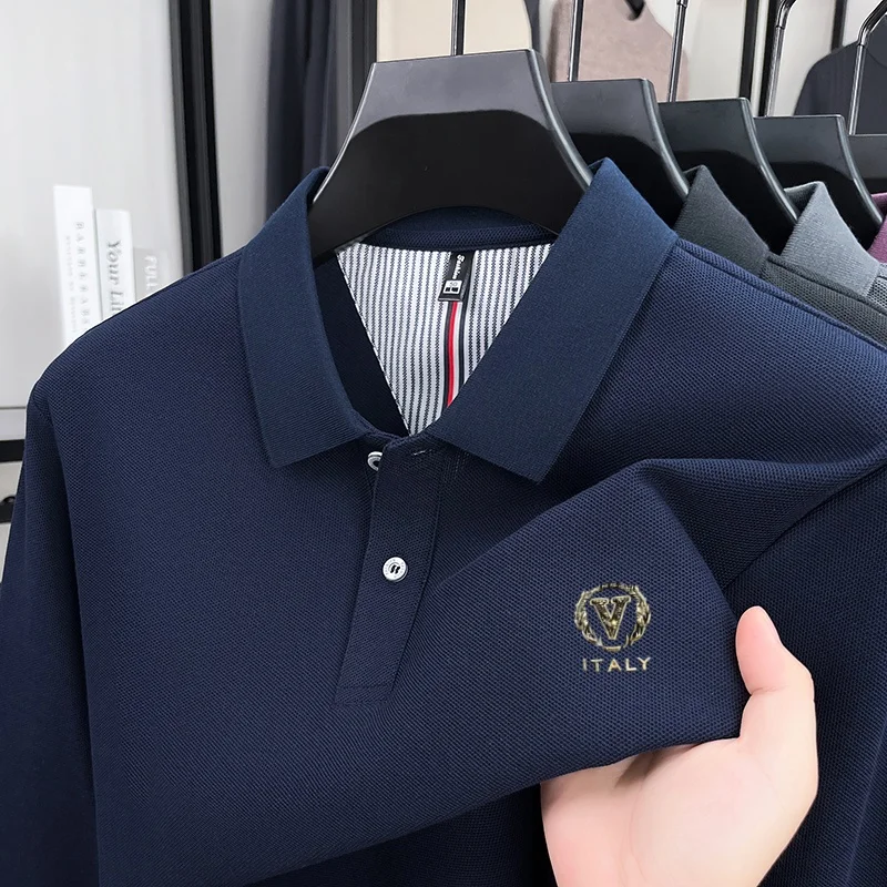 100% pure cotton high-end luxu - огляд і ціна Men'S Fashion Polo Shirt