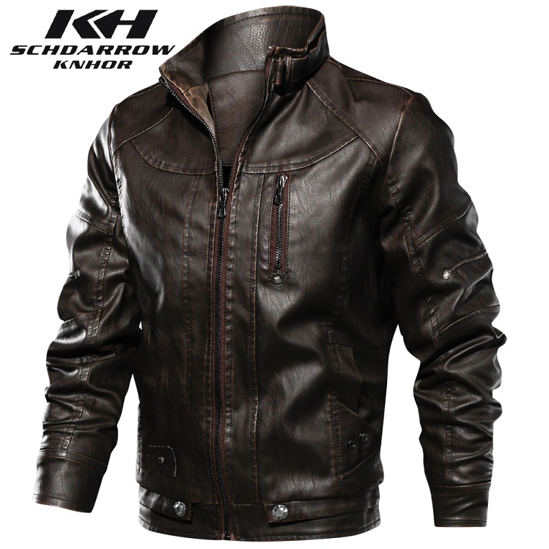 Men's Leather Jacket Autumn Wi - огляд і ціна Mens Fashion Bomber Jacket
