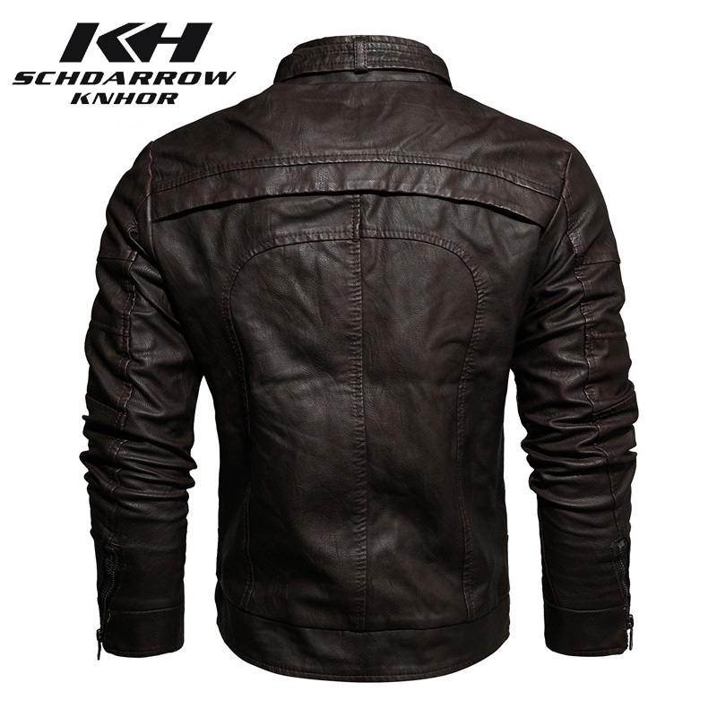 Men's Leather Jacket Autumn Wi - огляд і ціна Mens Fashion Bomber Jacket