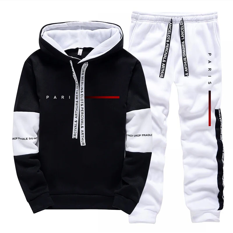 Men's Set Paris Fashion Hoodie - огляд і ціна Mens Fashion Streetwear