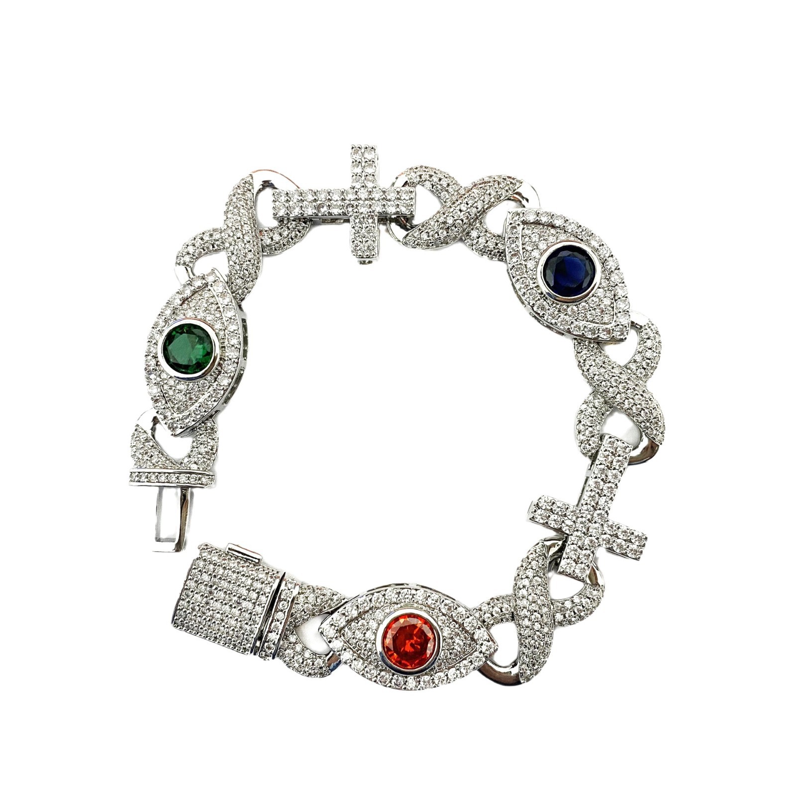 Icedminer New Eye Cross Eight  - огляд і ціна Men'S Fashion Gold Chain