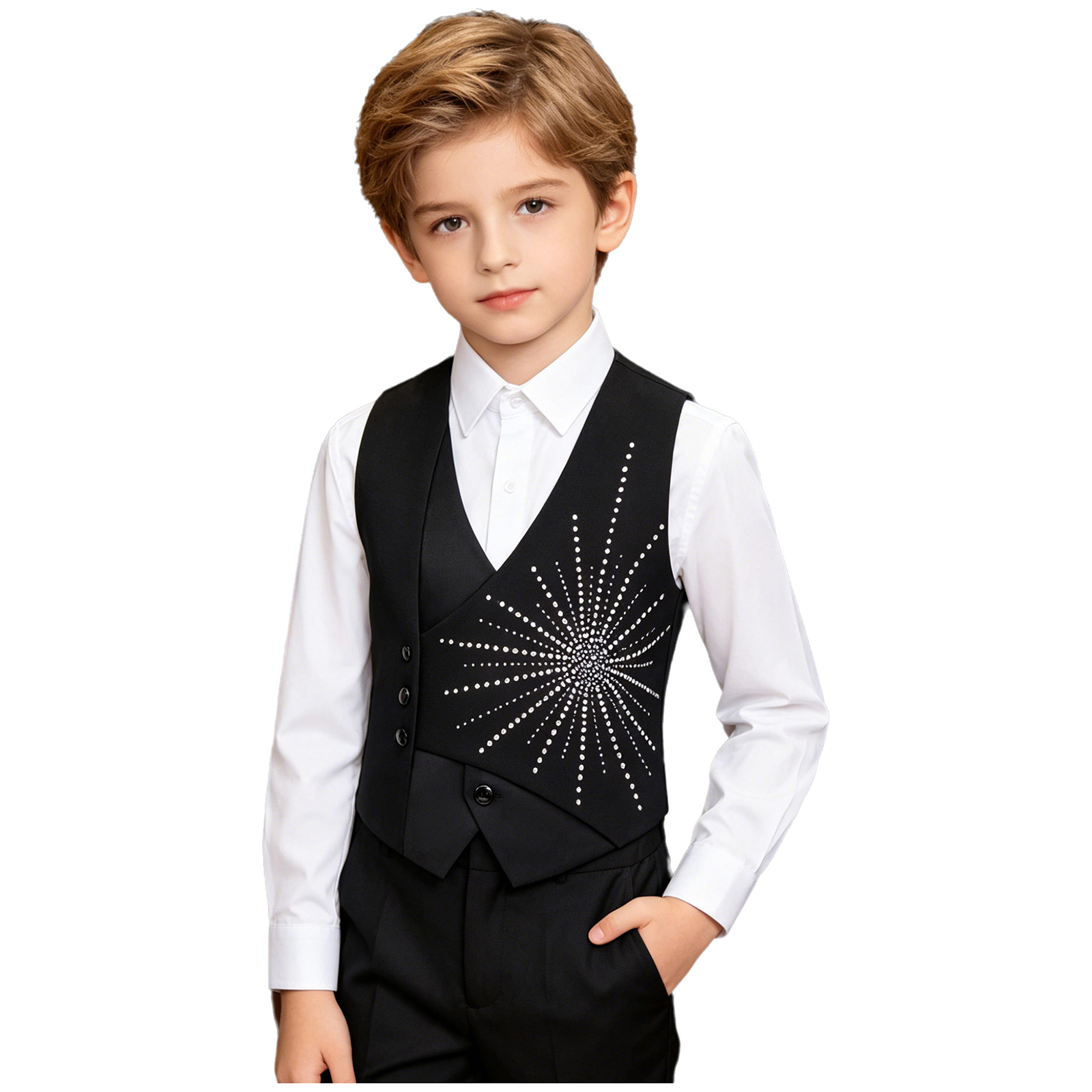 Kids Boys Gentleman Asymmetric - огляд і ціна Formal Waistcoat Vest